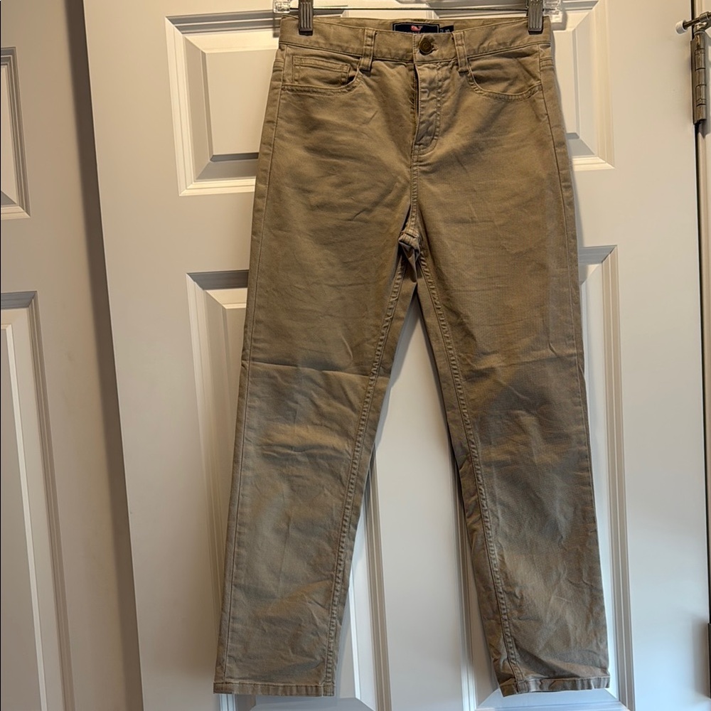 Vineyard Vines Boys 10 Khaki Straight-Leg adjustable waist Pants/chinos